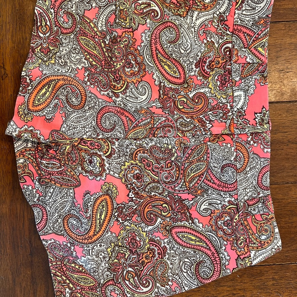 H&M Coral Pink Paisley Shorts